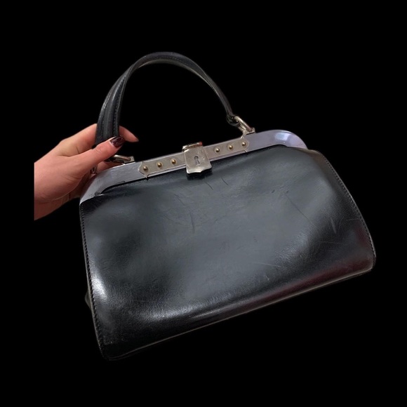 French Gothic Antique Nurses Carry Bag - Picture 6 of 6